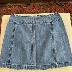 Free people denim skirt